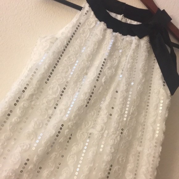 Kids Black and White Sequin dress - Picture 2 of 6